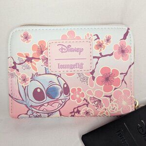 Stitch Cherry Blossom Disney Loungefly Wallet